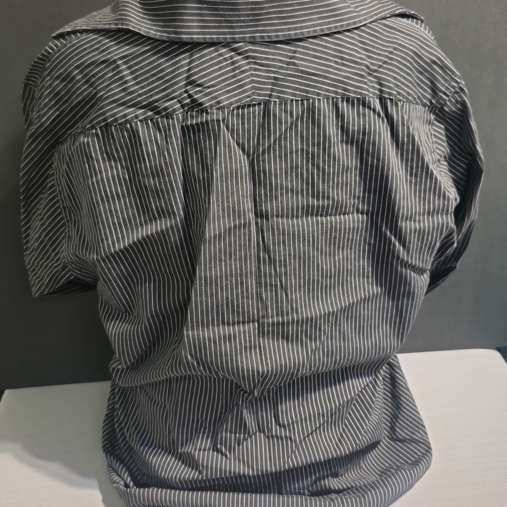 Express Men's Charcoal Pinstripe Shirt image 2